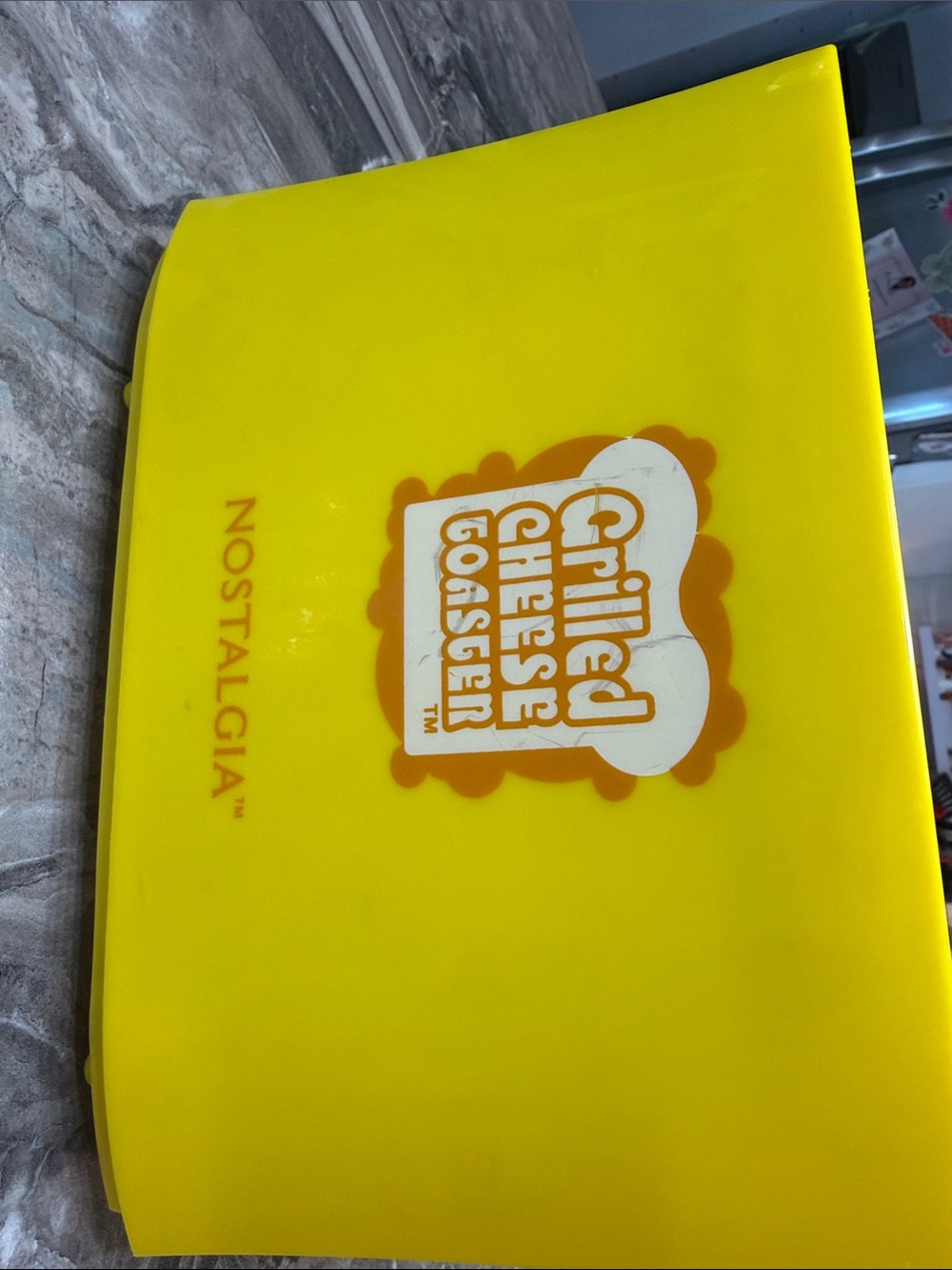 Nostalgia Yellow Grilled Cheese Coaster Case